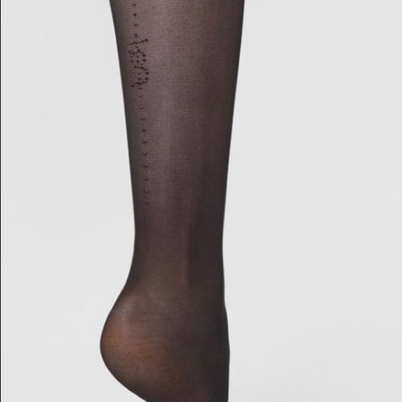 Burberry Crystal Monogram Motif Seamed 